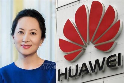  Bà Mạnh Văn Chu - Giám đốc Tài chính tập đoàn Huawei (Ảnh: Reuters)