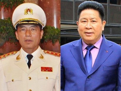  Hai cựu Thứ trưởng bộ Công an Trần Việt Tân (trái) và Bùi Văn Thành (phải) đã giúp sức để Vũ "nhôm" thâu tóm đất công trái quy định.