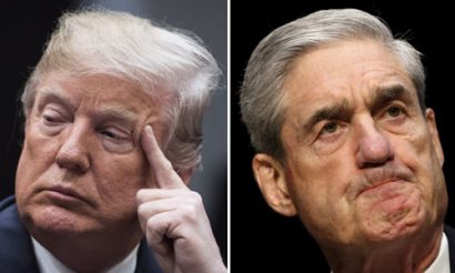  Tổng thống Mỹ Donald Trump (trái) và công tố viên đặc biệt Robert Mueller. Ảnh: Vox.