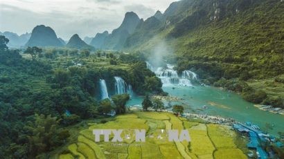 Công viên địa chất non nước Cao Bằng được công nhận Công viên Địa chất toàn cầu. Ảnh: TTXVN