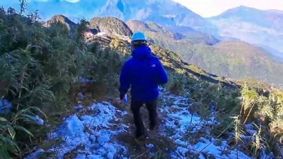 Đỉnh Fansipan những ngày đông giá