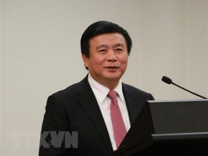 Giáo sư-tiến sỹ Nguyễn Xuân Thắng phát biểu tại buổi làm việc. (Ảnh: PV TTXVN tại Australia)
