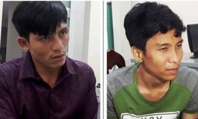  2 nghi can cướp tại trạm thu phí cao tốc TP.HCM- Long Thành- Dầu Giây bị bắt giữ. Ảnh: CA TP.HCM