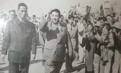 Thủ tướng Phạm Văn Đồng (trái) và Thủ tướng Triều Tiên Kim Nhật Thành tại Hà Nội cuối tháng 11/1958. Ảnh: dangcongsan.vn