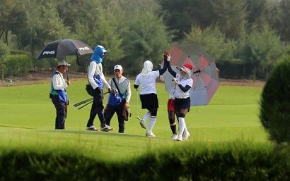 Các golfer khá hài lòng với công tác tổ chức bài bản và chuyên nghiệp của giải đấu.