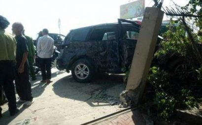  Hiện trường vụ tai nạn khiến 3 người chết, 5 người bị thương. Ảnh: Trí thức trẻ