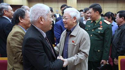Tổng Bí thư, Chủ tịch nước Nguyễn Phú Trọng trò chuyện với cử tri Hà Nội
