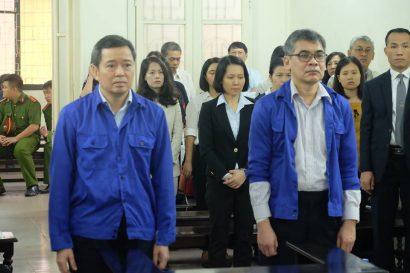 Các bị cáo tại tòa