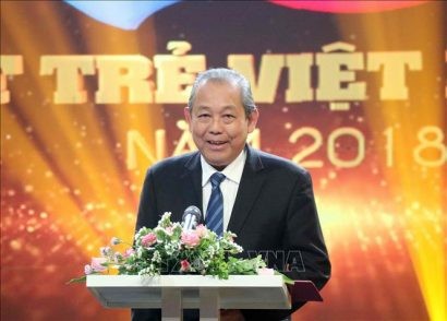 Phó Thủ tướng Thường trực Chính phủ Trương Hòa Bình phát biểu. Ảnh: Văn Điệp/TTXVN