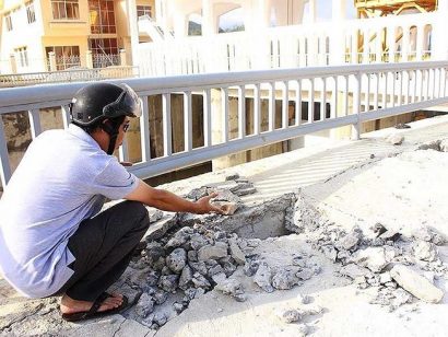 Một công trình thủy lợi do Công ty Nam Khánh Hòa quản lý bị hư hỏng. Ảnh: QĐ