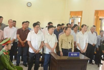 Các bị cáo hầu tòa ngày 5/3