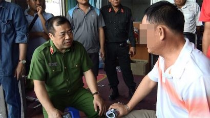 Thiếu tướng Phạm Văn Các trực tiếp làm việc với 1 đối tượng Trung Quốc