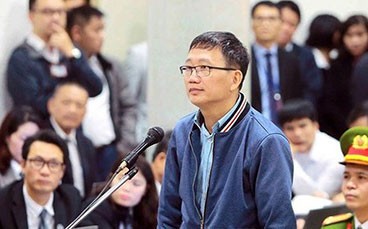  Bị cáo Trịnh Xuân Thanh khai nhận trước Tòa
