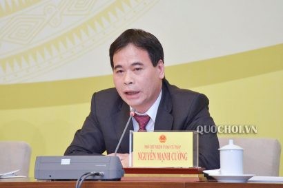  Phó chủ nhiệm Ủy ban Tư pháp Nguyễn Mạnh Cường. Ảnh: Quochoi.