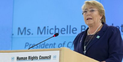  Cao ủy Liên Hợp Quốc về nhân quyền Michelle Bachelet, người từng 2 lần làm tổng thống Chile. Ảnh: UN.