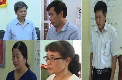 5 trong số 8 bị can trong vụ gian lận điểm thi tại Sơn La.
