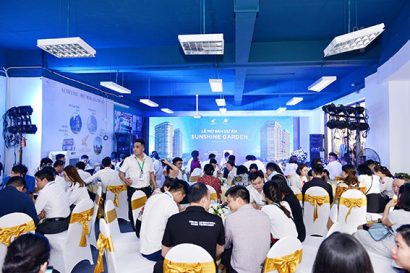  Lễ mở bán dự án Sunshine Garden thu hút hàng trăm khách tham dự.