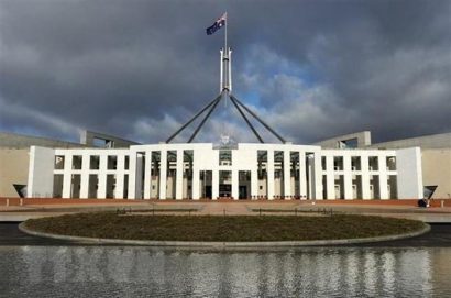  Tòa nhà Quốc hội Australia tại Canberra. (Ảnh: AFP)
