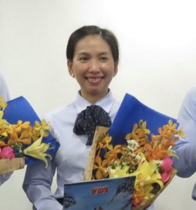  Bà Hồ Thị Thanh Phúc khi được bổ nhiệm năm 2015