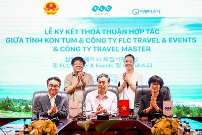 Lễ ký kết giữa Công ty CP FLC Travel & Events, Công ty CP Travel Master (Hàn Quốc) và tỉnh Kon Tum 