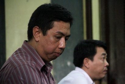 Võ Mạnh Cường (trái) và Nguyễn Minh Hùng - hai đồng chủ mưu vụ án. Ảnh: Tân Châu