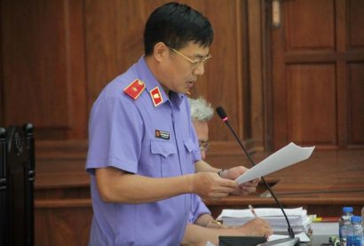 Đại diện VKS tại phiên tòa phúc thẩm "đại án" DongABank đã đề nghị điều tra dấu hiệu đồng phạm của người liên quan. Ảnh: Tân Châu 