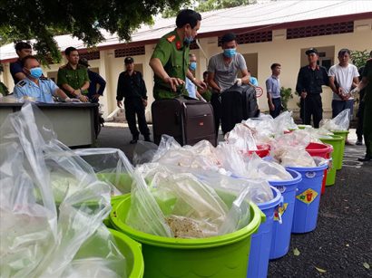  Số lượng "khủng" ma túy ketamine bị thu giữ.