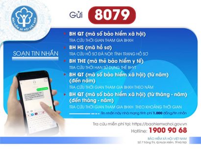 5 dịch vụ tin nhắn tra cứu theo cú pháp gửi đến tổng đài 8079