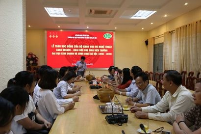  Toàn cảnh buổi lễ trao học bổng Hessen. Ảnh: Huy Thuyết 