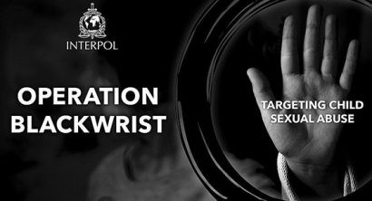Chiến dịch Blackwrist được Interpol khởi động năm 2017, nhằm ngăn chặn tội phạm lạm dụng tình dục trẻ em