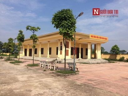  Một trong số dự án đoàn thanh tra tại xã Lý Nhân (huyện Vĩnh Tường).
