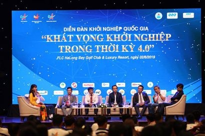 Diễn đàn Khởi nghiệp Quốc gia "Khát vọng khởi nghiệp trong thời kỳ 4.0" diễn ra ngày 2/6/2019 tại Trung tâm Hội nghị Quốc tế FLC Hạ Long. 