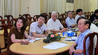 Buổi Tọa đàm có sự tham gia của đại diện lãnh đạo các đơn vị đào tạo trong Trường ĐH Kinh doanh và Công nghệ Hà Nội. Ảnh: Việt Anh 