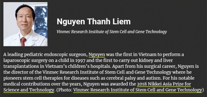  Thông tin về GS.TS Nguyễn Thanh Liêm trên tạp chí Asian Scientist