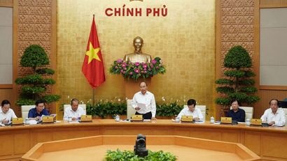 Thủ tướng Nguyễn Xuân Phúc chủ trì buổi làm việc.