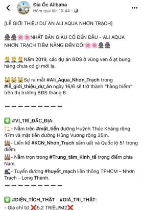 Alibaba vẫn tiếp tục rao bán đất nền