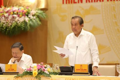  Phó thủ tướng Trương Hòa Bình phát biểu chỉ đạo tại hội nghị.
