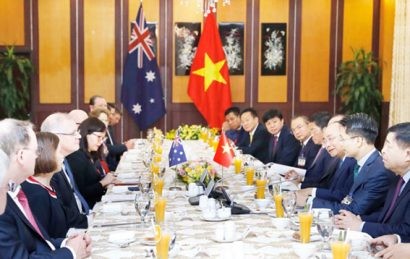 Cuộc gặp giữa Thủ tướng Nguyễn Xuân Phúc và Thủ tướng Australia Scott Morrison với các doanh nghiệp hai nước 