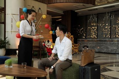 Các khách sạn Mường Thanh trang trí đón trung thu với nguyên vật liệu: Tre, nứa, giấy,.. 