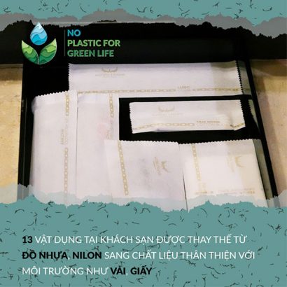 13 vật dụng tại khách sạn được thay thế sang chất liệu thân thiện với môi trường 