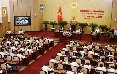 Một kỳ họp của Hội đồng nhân dân TP Hà Nội (ảnh minh họa)