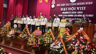 Nhiều Luật gia thuộc tỉnh Hội Quảng Ninh được nhận Bằng khen vì có thành tích xuất sắc trong công tác Hội