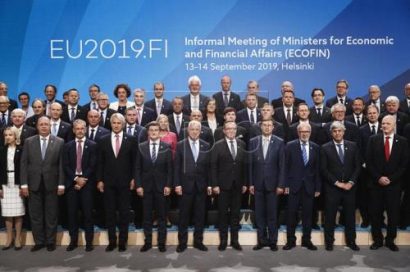  Bộ trưởng Tài chính các nước thành viên Liên minh châu Âu. Ảnh: EPA
