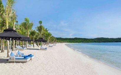 Bãi biển Phú Quốc – nơi được chọn là địa điểm tổ chức đám cưới của cặp vợ chồng tỷ phú người Ấn hồi tháng 3 vừa qua (ảnh internet) 