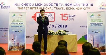 Ông Bùi Quang Dũng, Phó Tổng giám đốc Bamboo Airways phát biểu trong khuôn khổ sự kiện