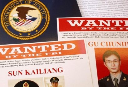  FBI phát lệnh truy nã các đối tượng Trung Quốc. Ảnh: CBS News.