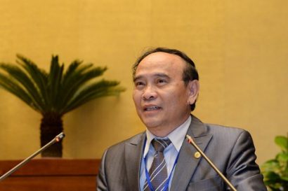 Chủ tịch HLGVN Nguyễn Văn Quyền trình bày về Luật Trưng cầu ý dân (Kỳ họp thứ 9, Quốc hội khóa XIII) 