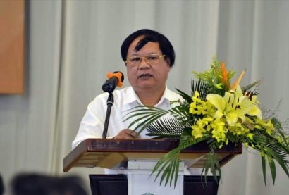 TS. Trần Văn Hà – Phó Vụ trưởng Vụ Pháp chế và Quản lý khoa học TANDTC phát biểu tại Hội thảo 
