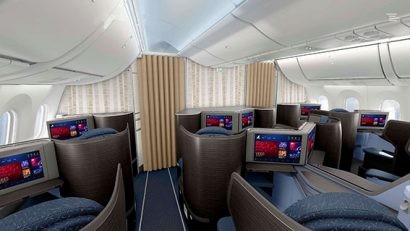 Hệ thống giải trí hiện đại trên khoang hạng Thương gia của Bamboo Airways.