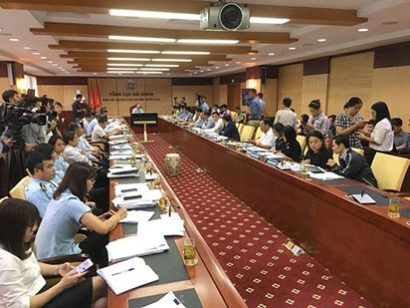  Toàn cảnh buổi họp báo liên ngành sáng ngày 28/10.